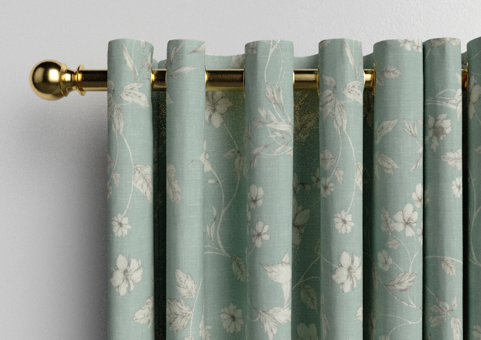 Etched Vine, Eau de Nil - Made to Measure Curtains - Image 12